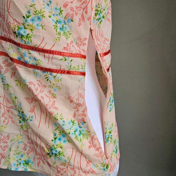 Y2K Old Navy Perfect Fit Pink Floral Babydoll Tank Top Women's Small Fairycore - Picture 4 of 9